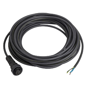 TES Electric 7/8" Cordset; Female Straight; 5-Pin; 5-Wire; 5m PUR Cable